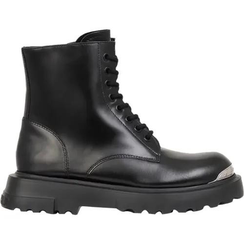 Schwarze Stiefeletten , Damen, Größe: 37 EU - Moschino - Modalova