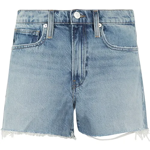 Raw Fray Denim Shorts , female, Sizes: W26 - Frame - Modalova