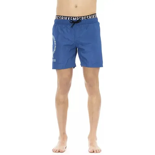 Sleek Layered Swim Shorts , Herren, Größe: S - Bikkembergs - Modalova