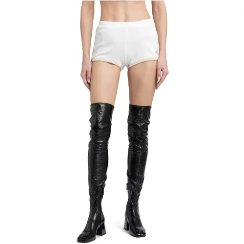 Contrast Mini Shorts , female, Sizes: M, S, L - Courrèges - Modalova