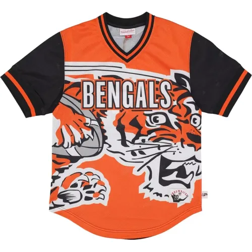 NFL Jumbotron 3.0 Mesh V-neck Jersey , Herren, Größe: L - Mitchell & Ness - Modalova