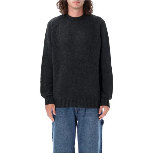 Antracite Wollstrick Crewneck Pullover - Isabel marant - Modalova