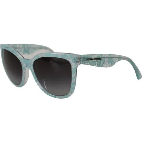 Blue Lace Sunglasses with UV Protection , unisex, Sizes: ONE SIZE - Dolce & Gabbana - Modalova