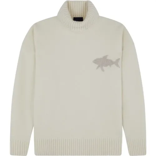 Casual Woolen Turtlekneck Sweater , Herren, Größe: L - PAUL & SHARK - Modalova