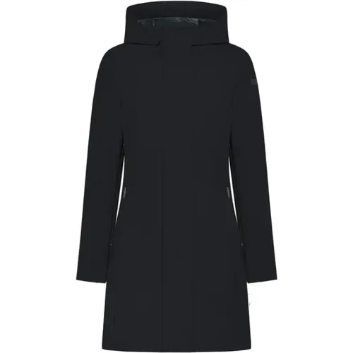 Blaue Winter Lange Parka Jacke , Damen, Größe: S - RRD - Modalova