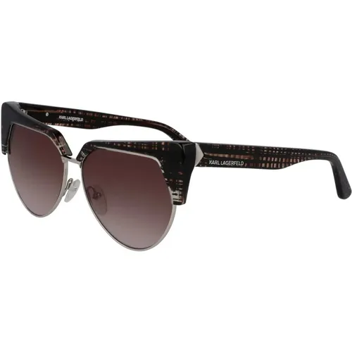 Mode Sonnenbrille Braun Verlauf , Damen, Größe: 55 MM - Karl Lagerfeld - Modalova