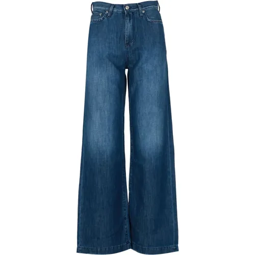 Weite Bein Denim Jeans , Damen, Größe: W30 - Roy Roger's - Modalova