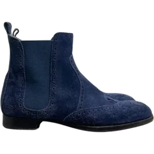 Pre-owned Suede boots , female, Sizes: 3 UK - Hermès Vintage - Modalova