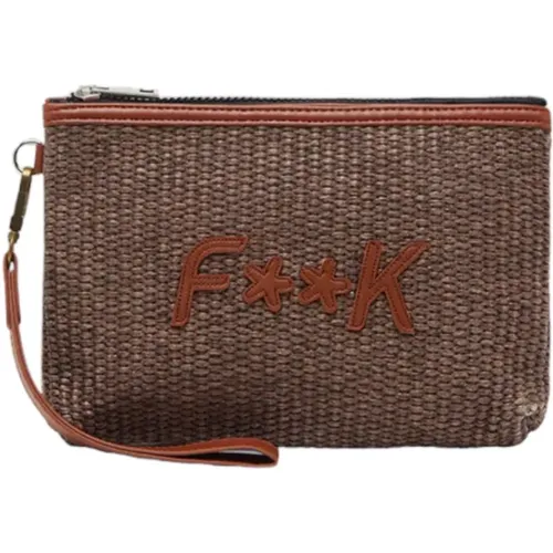 Stylish Clutch Bag for Women , unisex, Sizes: ONE SIZE - F**k - Modalova