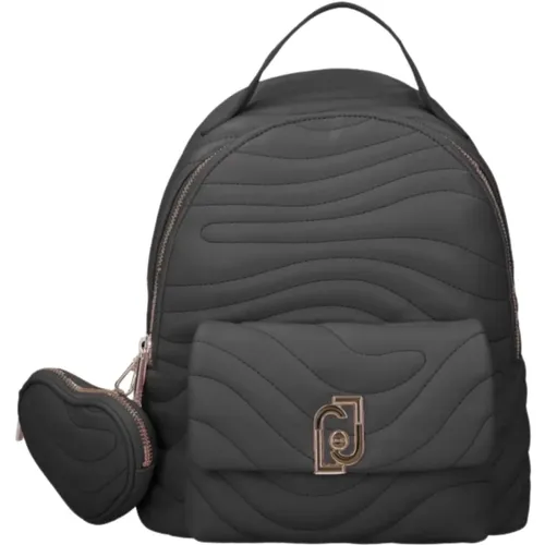 Gepolsterter Rucksack mit Reißverschlusstasche,Stylischer Rucksack für den Alltag - Liu Jo - Modalova