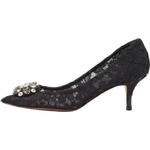 Pre-owned Lace heels , female, Sizes: 5 1/2 UK - Dolce & Gabbana Pre-owned - Modalova