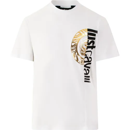 Weiße T-Shirt und Polo Kollektion , Herren, Größe: XS - Just Cavalli - Modalova