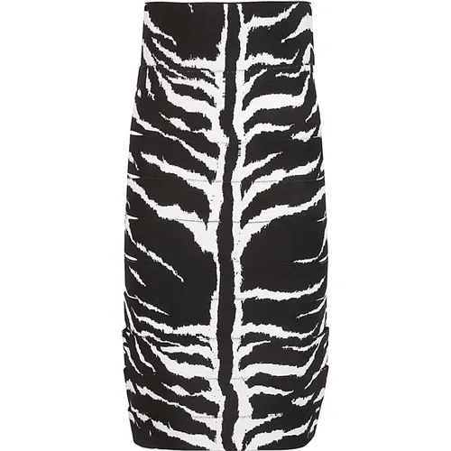 Animal Patterned Knitted Skirt , female, Sizes: XS, M - Alaïa - Modalova