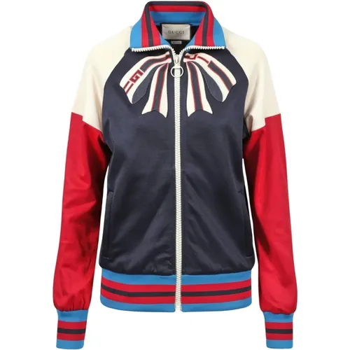 Bow-Applique Track Jacket , female, Sizes: M - Gucci - Modalova