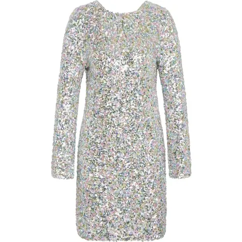 Sparkling Silver Sequin Dress , female, Sizes: XS, M, S, XL, L - Bruuns Bazaar - Modalova