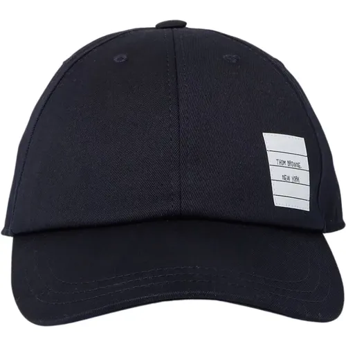 Canvas Baseball Cap , Herren, Größe: L - Thom Browne - Modalova