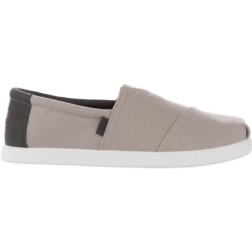 Classic Vegan Slip-On Trainers in Grey , male, Sizes: 8 1/2 UK, 6 1/2 UK, 11 UK, 10 UK, 10 1/2 UK, 8 UK - TOMS - Modalova