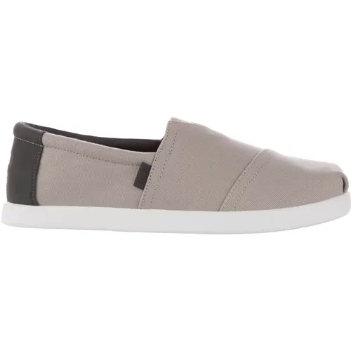Classic Vegan Slip-On Trainers in Grey , male, Sizes: 8 1/2 UK, 9 UK, 6 1/2 UK, 11 UK, 10 UK, 9 1/2 UK, 10 1/2 UK, 7 UK, 8 UK - TOMS - Modalova