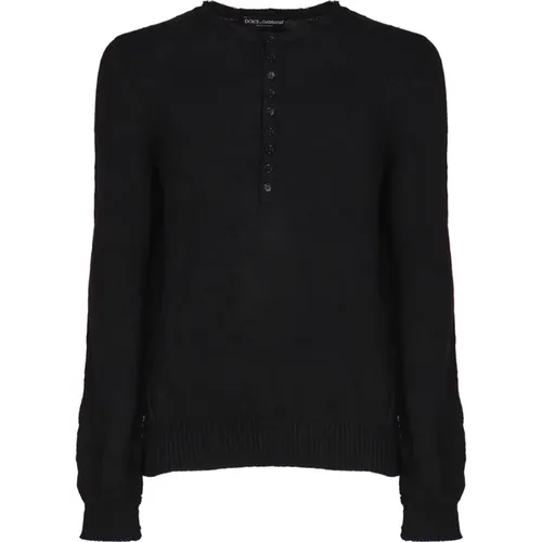 Crewneck Wool Sweater , male, Sizes: XL, L - Dolce & Gabbana - Modalova