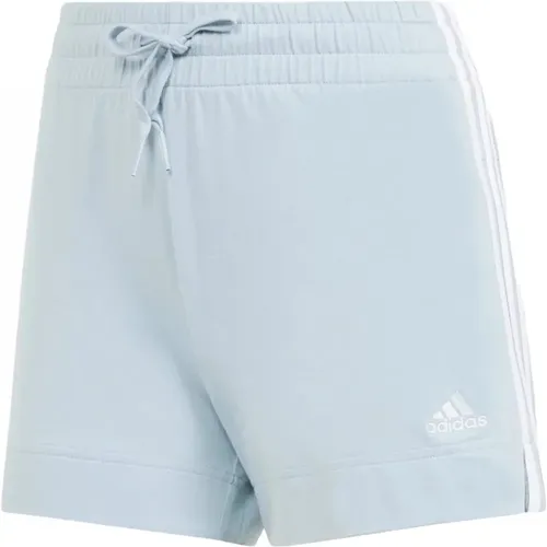 Essentials Slim 3 Bandas Shorts , Damen, Größe: M - Adidas - Modalova