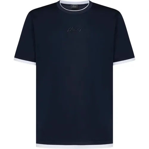 T-shirts and Polos , male, Sizes: S, 2XL, L - Brioni - Modalova