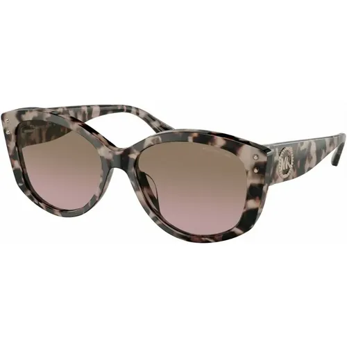 MK Charleston Sunglasses in Royal Pink Tortoise , female, Sizes: 54 MM - Michael Kors - Modalova