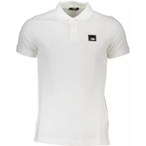 Weißes Baumwoll-Poloshirt mit Logo , Herren, Größe: XL - Cavalli Class - Modalova