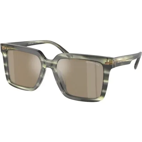 Olive Sunglasses Abruzzo Model , unisex, Sizes: 55 MM - Michael Kors - Modalova