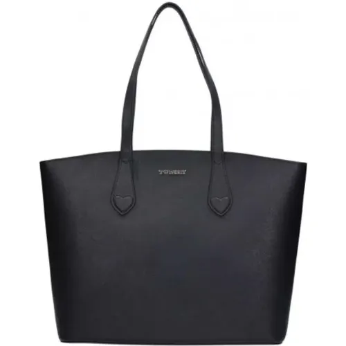 Glossy Leather Tote Bag , Damen, Größe: ONE Size - Twinset - Modalova