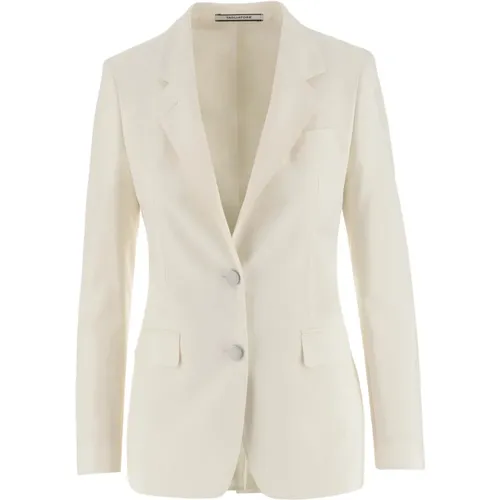Weiße Wollblazer Jacke Frauen , Damen, Größe: XS - Tagliatore - Modalova