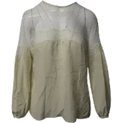 Pre-owned Silk tops , female, Sizes: L - Valentino Vintage - Modalova