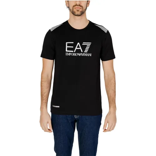 Men's 3Dpt29 Pjulz T-Shirt , male, Sizes: 2XL, XL, M, L, S - Emporio Armani EA7 - Modalova