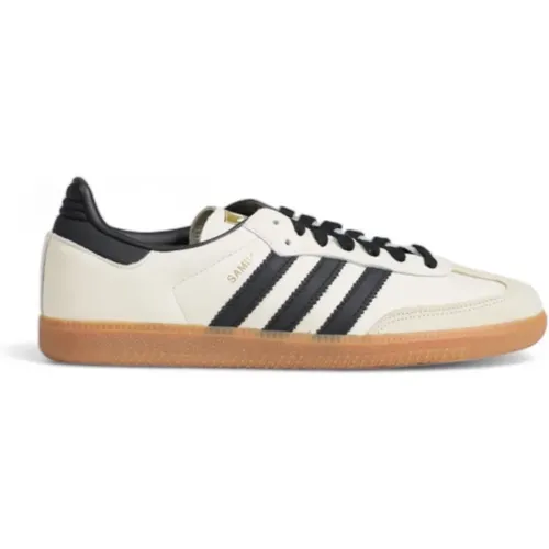 Leather Unisex Shoes Autumn/Winter Collection , male, Sizes: 2 2/3 UK - Adidas - Modalova