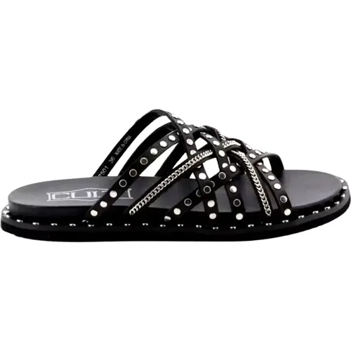 Studded Cross Strap Sandalen , Damen, Größe: 37 EU - Cult - Modalova