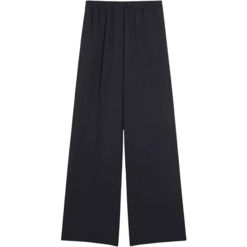 Blaue Petra Hose für Wochenendausflüge , Damen, Größe: 2XS - Max Mara Weekend - Modalova