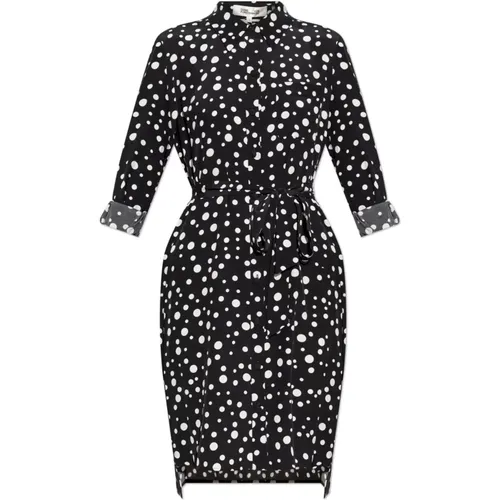 Kleid mit Polka Dot Muster , Damen, Größe: M - Diane Von Furstenberg - Modalova