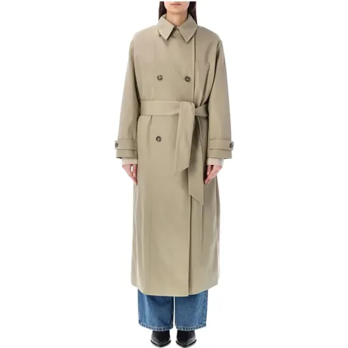 Water Repellent Wool Blend Louise Trench Coat , female, Sizes: XS - A.p.c. - Modalova