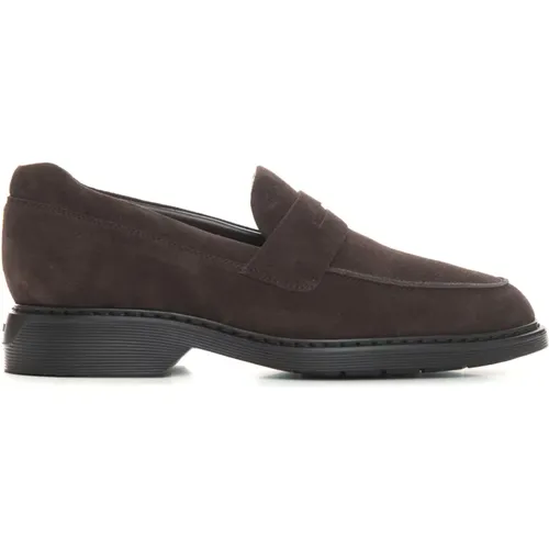 Elegante Wildleder-Loafer , Herren, Größe: 39 1/2 EU - Hogan - Modalova