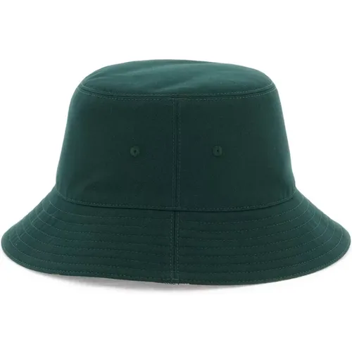 Hats,Grüne Ss24 Hüte & Mützen mit EKD-Stickerei - Burberry - Modalova
