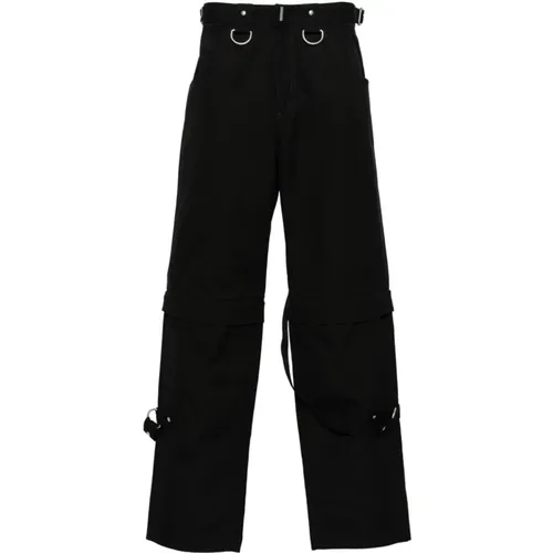 Cotton Trousers with Stud Detailing , male, Sizes: M - Givenchy - Modalova