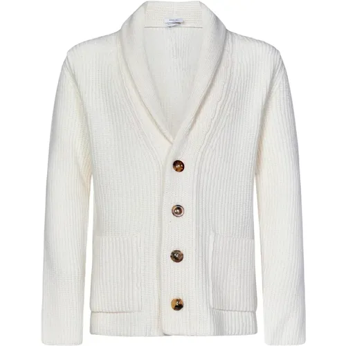 Knit Shawl Collar Cardigan , male, Sizes: S, L, M, XL - Boglioli - Modalova