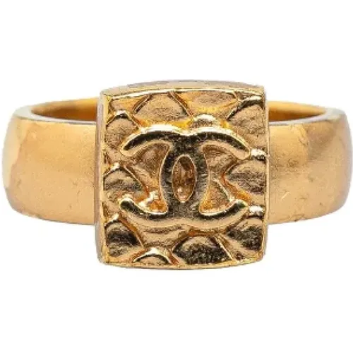 Pre-owned Metal rings , female, Sizes: ONE SIZE - Chanel Vintage - Modalova