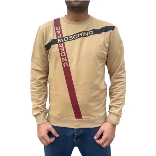 Baumwollmischung Sweatshirt , Herren, Größe: L - Moschino - Modalova