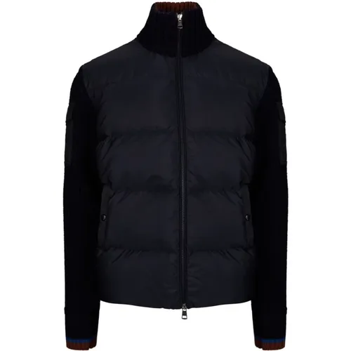 Hybrid Zip Jacket in Navy , male, Sizes: XL - Moncler - Modalova