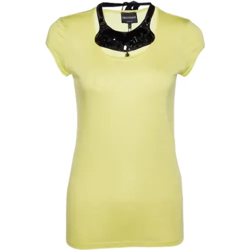 Pre-owned Cotton tops , female, Sizes: M - Armani Pre-owned - Modalova