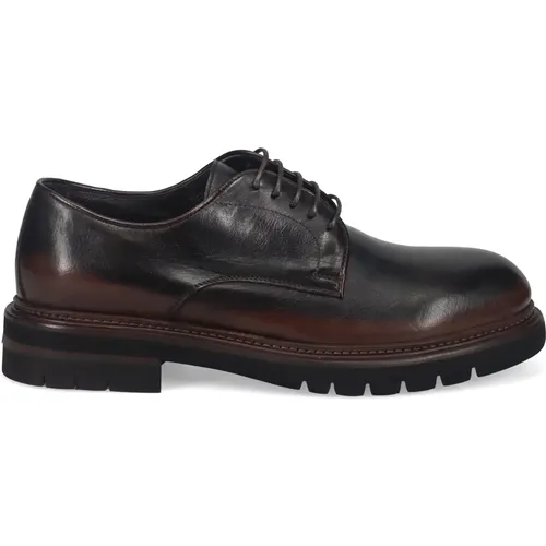 Flat Derby Lace-up Shoes , male, Sizes: 10 UK, 8 1/2 UK, 11 UK, 9 UK, 7 UK - Calpierre - Modalova