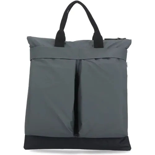 Graue Wasserdichte Damenhandtasche , Damen, Größe: ONE Size - Rains - Modalova