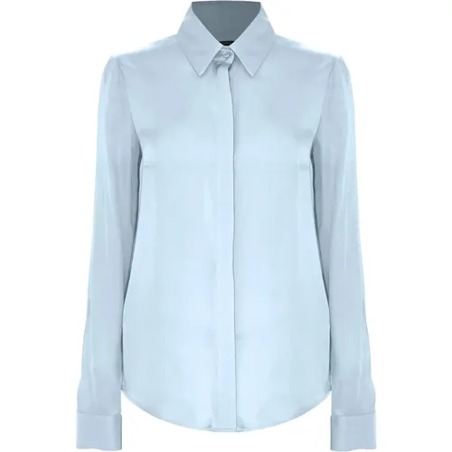 Elegant Minimalist Wool Blend Shirt , Damen, Größe: S - Kocca - Modalova