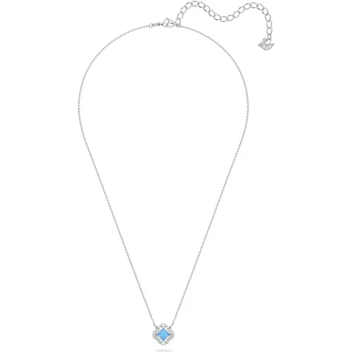 Sparkling Dance Necklace Blue Clover , female, Sizes: ONE SIZE - Swarovski - Modalova