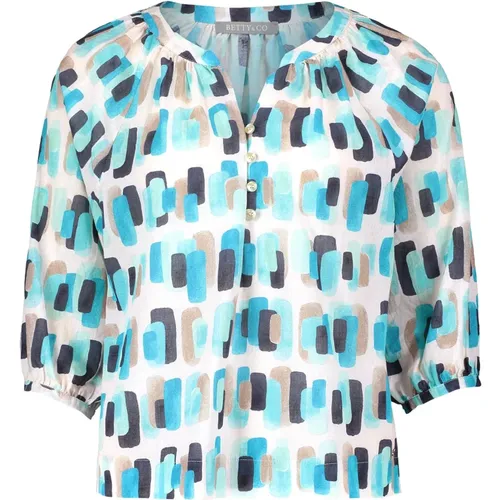 Elegante Bedruckte Bluse , Damen, Größe: 3XL - Betty & Co - Modalova